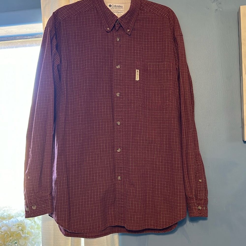 Vintage Columbia men’s button up long sleeve shirt